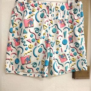 MTV  Swim Trunks 17" Outseam Size XL